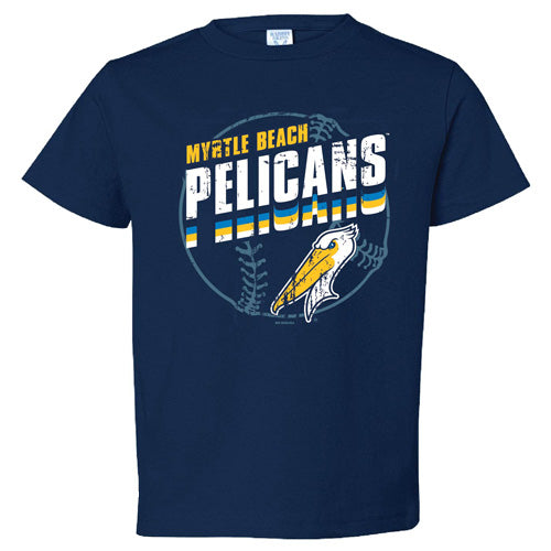 Myrtle Beach Pelicans Bimm Ridder Toddler Navy Hydroxy Tee