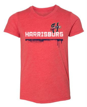 Harrisburg Senators Red Youth Drizzle Tee