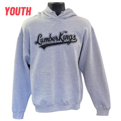 YOUTH - Grey Script Logo Hoodie