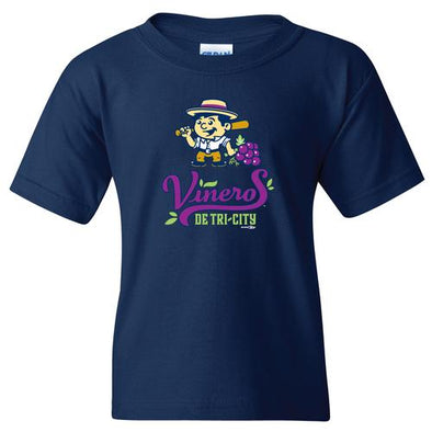 Tri-City Dust Devils Youth Viñeros De Tri-City Primary Logo T-Shirt