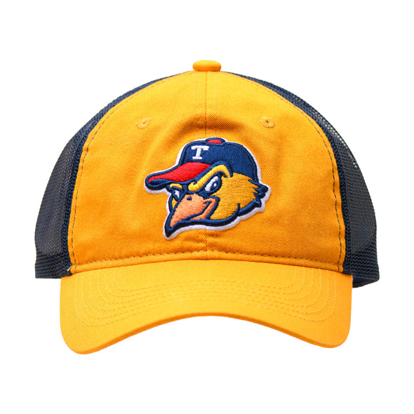 Toledo Mud Hens Head Logo Gold OC Trucker Cap