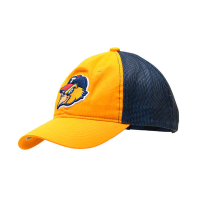 Toledo Mud Hens Head Logo Gold OC Trucker Cap