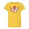 Youth Growlin Chickens Primary Logo Vintage Tee