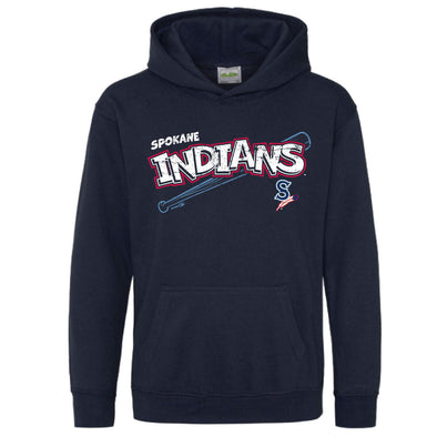 Spokane Indians Youth Navy Hooded Sweatshirt