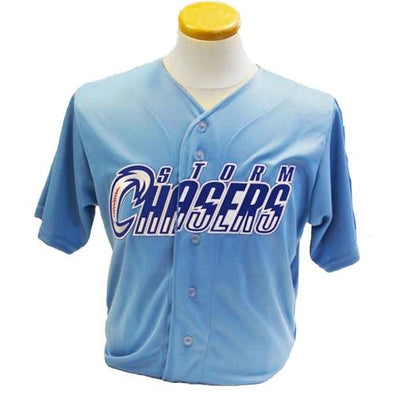 Omaha Storm Chasers Replica Youth Lt. Blue Alternate Jersey