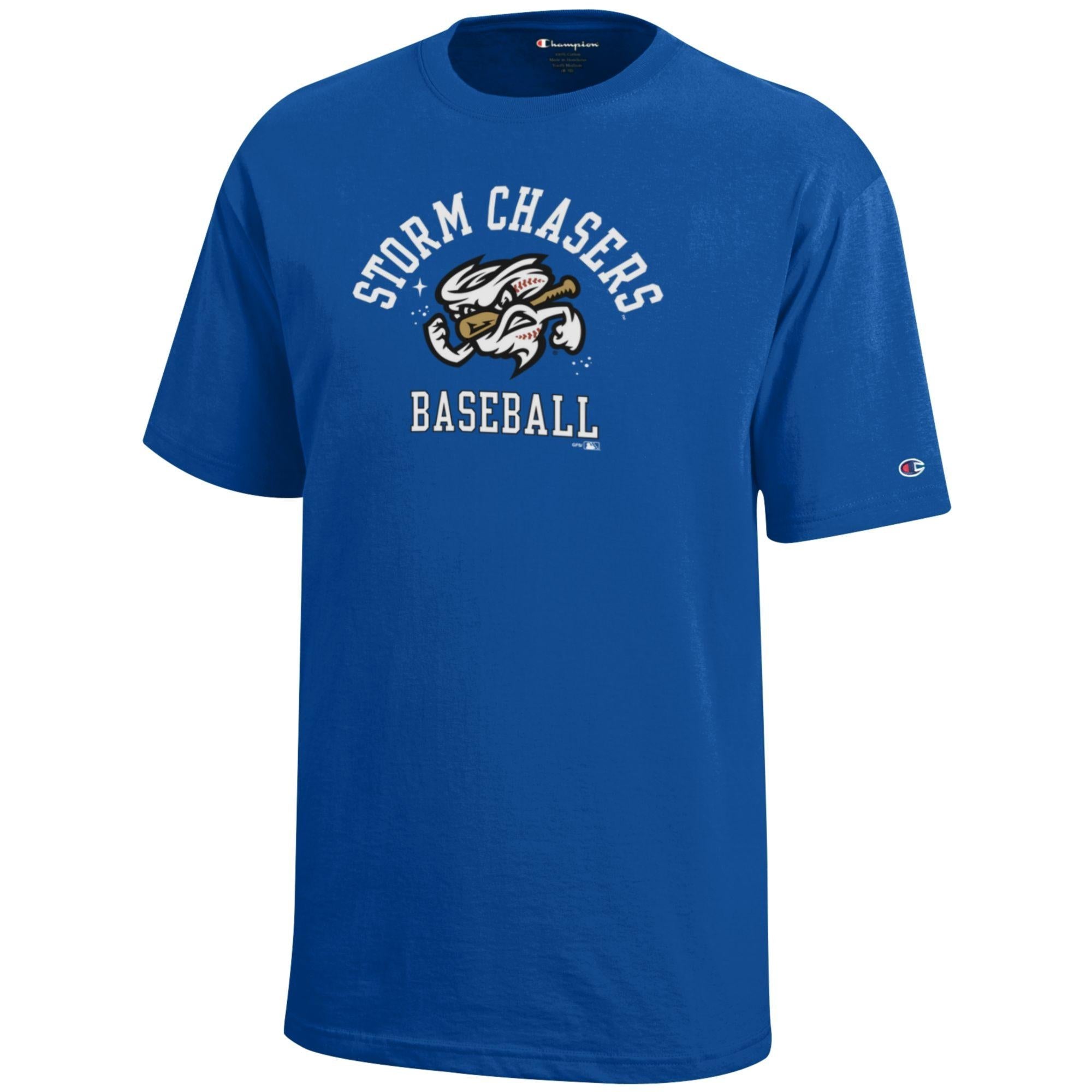 Omaha Storm Chasers Youth Champion Royal Basic Jersey Tee – Minor