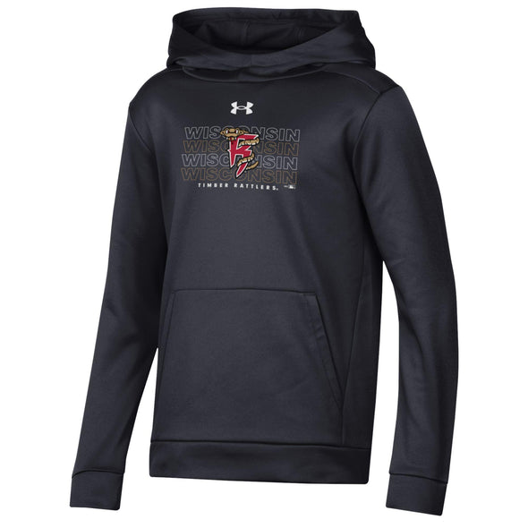 Youth Black UA Fleece Hood