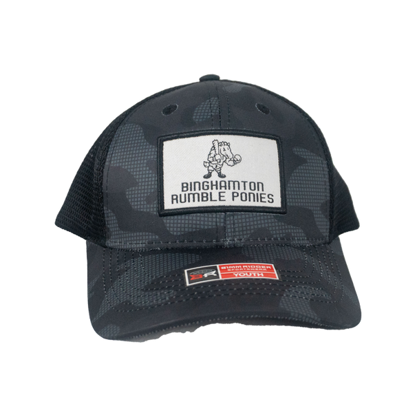 BRP Youth Black Camo Microfiber Snapback Adjustable Hat