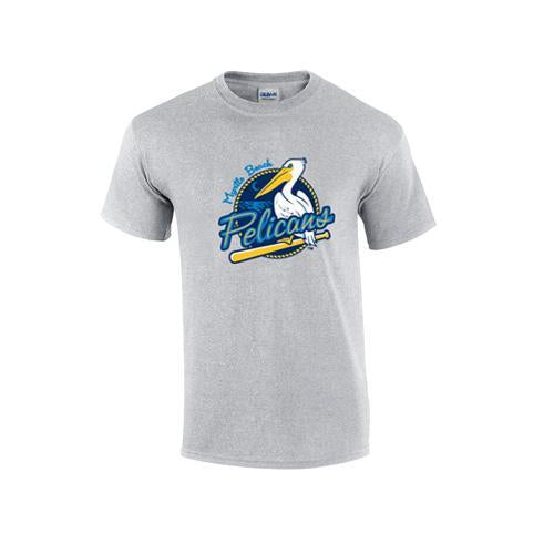 Myrtle Beach Pelicans Youth Gray Primary Tee