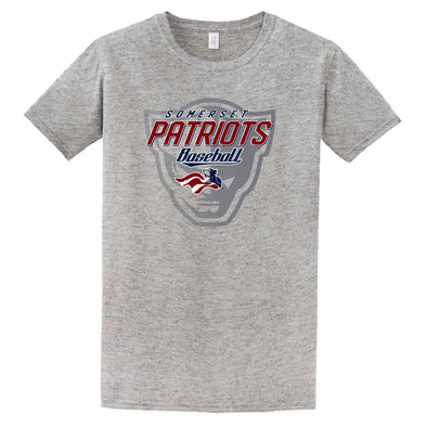 Somerset Patriots Youth Boys Soft Style Sport Gray Head Hogwash T-shirt