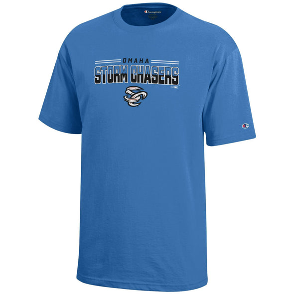 Omaha Storm Chasers Champion Youth Blue Breeze Jersey Tee