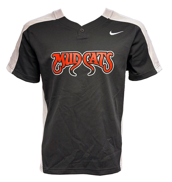 Carolina Mudcats Nike Youth Vapor Black/White Jersey