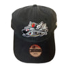 Spokane Indians Youth KC Black Adj Cap