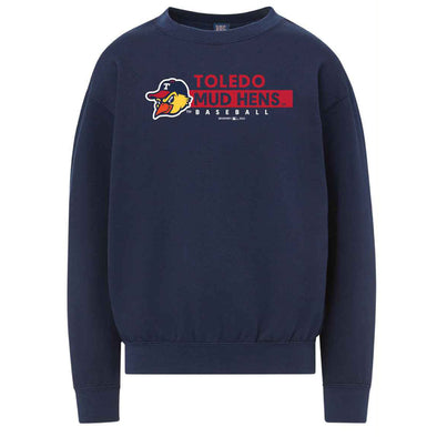 Toledo Mud Hens Youth Navy Buddy Crewneck Sweatshirt