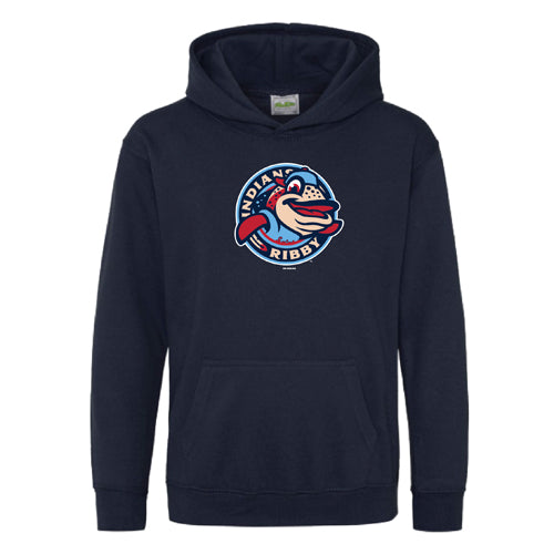 Spokane Indians Youth Navy Ribby Hooded Sweatshirt