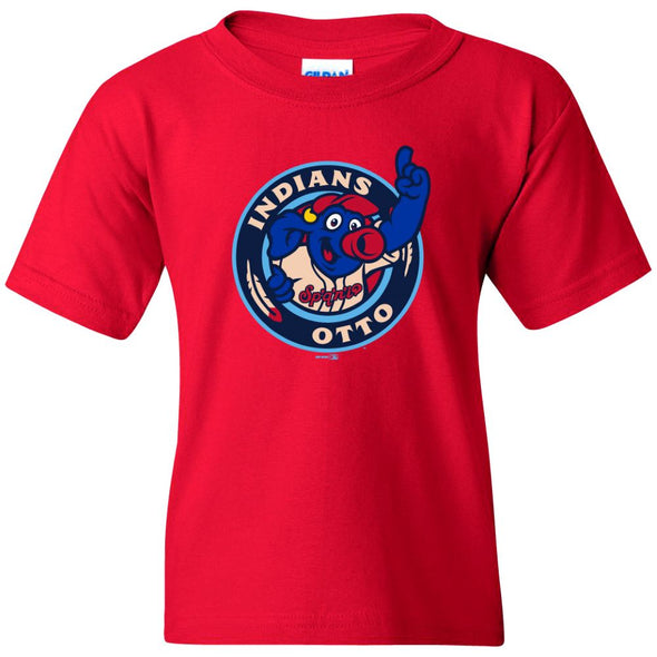 Spokane Indians Youth Otto Logo Red Tee