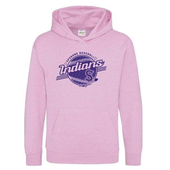 Spokane Indians Youth Pink Hooded Sweatshirt