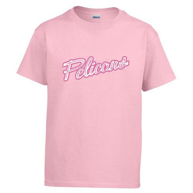 Myrtle Beach Pelicans Youth Pink Jersey Tee