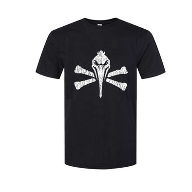 Myrtle Beach Pelicans Gildan Youth Softstyle Black Pirate Logo Tee