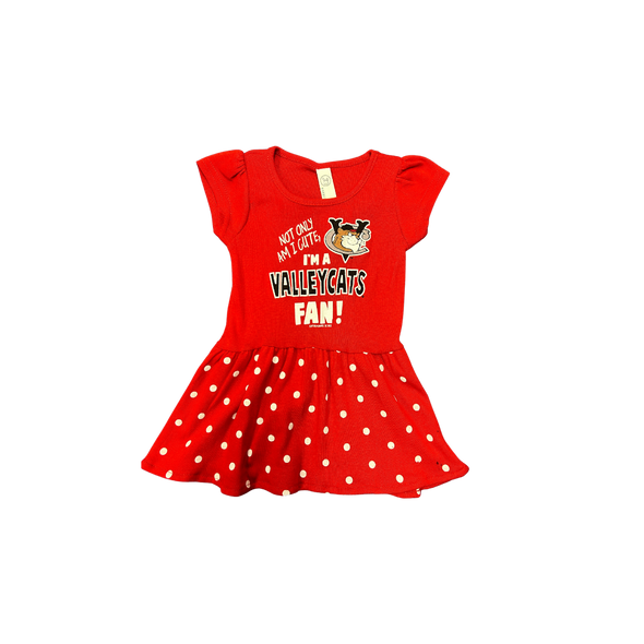Toddler Girls Red Polka Dot Dress