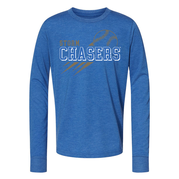 Omaha Storm Chasers 108 Stitches Youth Rocket LS Tee