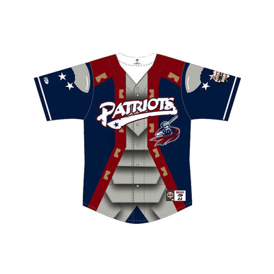 Somerset Patriots Youth Sublimated Marvel Inspired Replica Retail Jersey