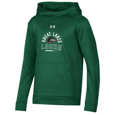 Great Lakes Loons Green Hoodie - Youth