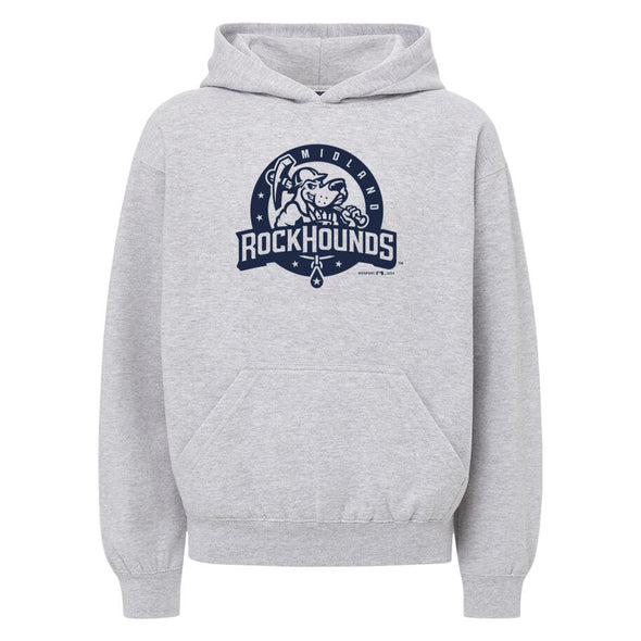 Midland RockHounds Youth Grey Hoodie