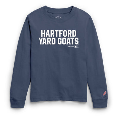 Hartford Yard Goats Legacy Brand Youth Puff Print Longsleeve