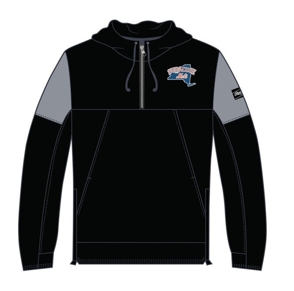 Syracuse Mets Rawlings Black 1/4 Zip