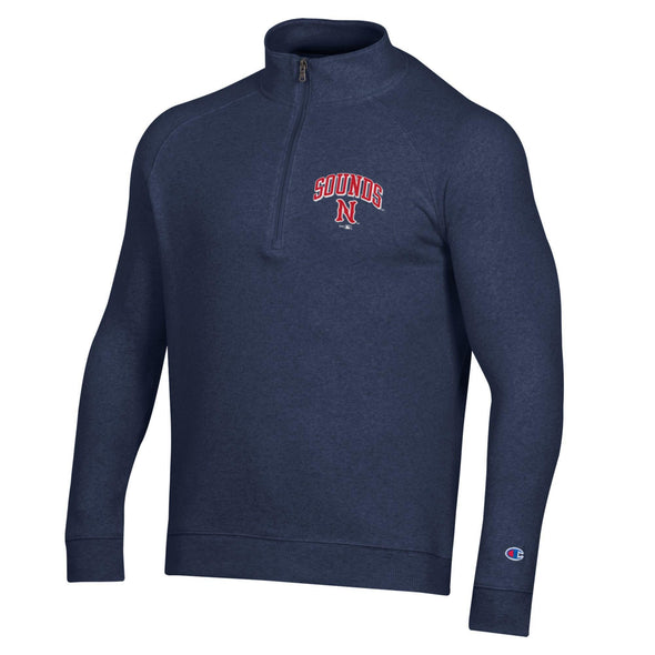 Nashville Sounds Champion Navy Triumph Fleece Raglan 1/2 Zip