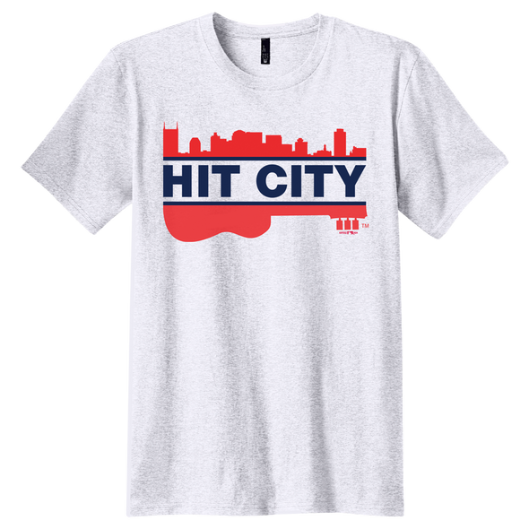 Nashville Sounds White Heather Hit City Tee