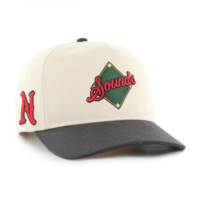 Nashville Sounds '47 Brand Natural & Vintage Navy Base Knock Hitch Hat