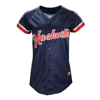 Nashville Sounds Women's Replica Navy Alternate Jersey