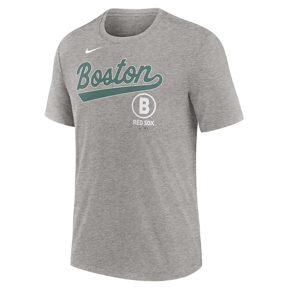 Boston Red Sox Nike 2025 Gray City Connect Performance Tri-Blend Tee