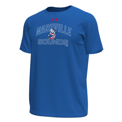 Nashville Sounds Under Armour Navy Royal Throwback Tech Tee