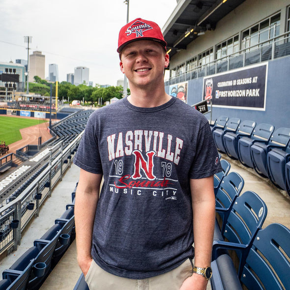 Nashville Sounds League Navy Victory Falls N Logo Tee
