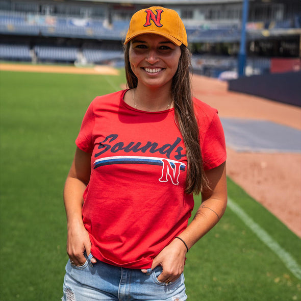 Nashville Sounds '47 Brand Women's Racer Red Bliss Frankie Tee