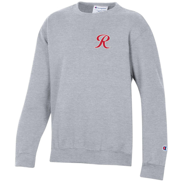 Tacoma Rainiers Champion Youth Gray R Crew Neck