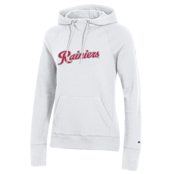 Tacoma Rainiers Champion Women's White Script Hood