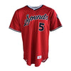 Nashville Sounds Wilson Authentic Game Used Red Alternate Jersey