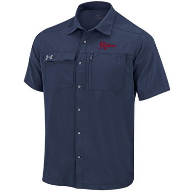Under Armour Motivate Button Up Midnight Navy Shirt