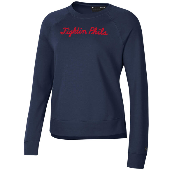 Under Armour Womens Midnight Navy All Day Crewneck Sweatshirt