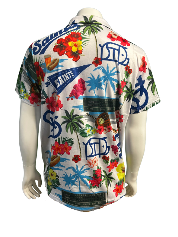 Saints OT Hawaiian Button Up Shirt