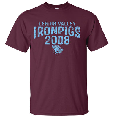 Lehigh Valley IronPigs Ainge Maroon Mens Tee