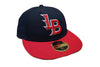 Louisville Bats New Era On-Field Low Profile 59FIFTY Fitted Hat - Navy/Red