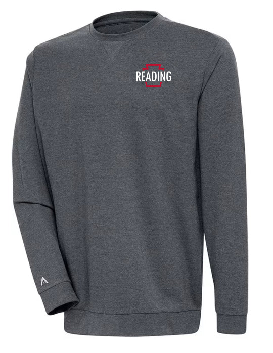 Men's Reading Keystones Antigua Charcoal Crewneck Sweater