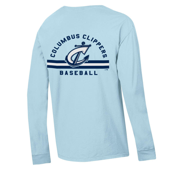 Columbus Clippers Hanes Comfort Wash Long Sleeve Pocket Tee