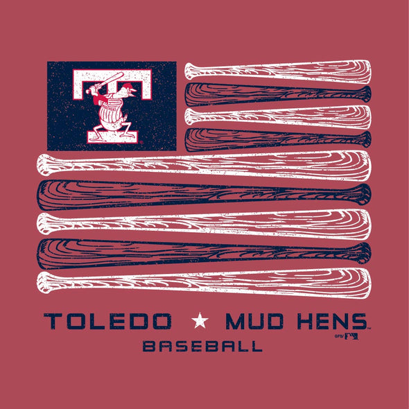 Toledo Mud Hens Crimson Comfort Wash T-shirt