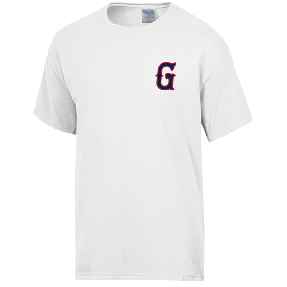 Greenville Drive Comfort Wash White Our Home Team Tee